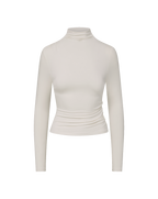 Veronica Beard Mylie Mock-Neck Top - Dove