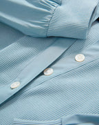 Veronica Beard Coralee Puff-Sleeve Tee - Sea Glass