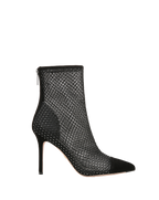 Veronica Beard Lisa Rhinestone Mesh Bootie - Black