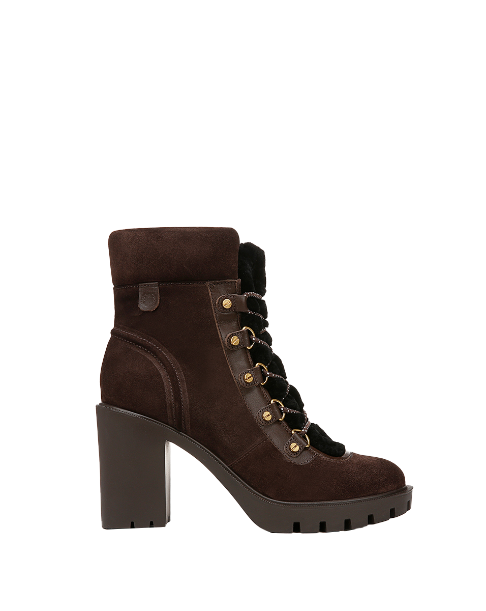 Veronica Beard Reece Lug Bootie - Espresso
