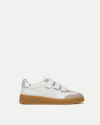 Veronica Beard Reagan Velcro Sneaker - White/Silver
