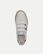Veronica Beard Reagan Velcro Sneaker - White/Black