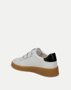 Veronica Beard Reagan Velcro Sneaker - White/Black