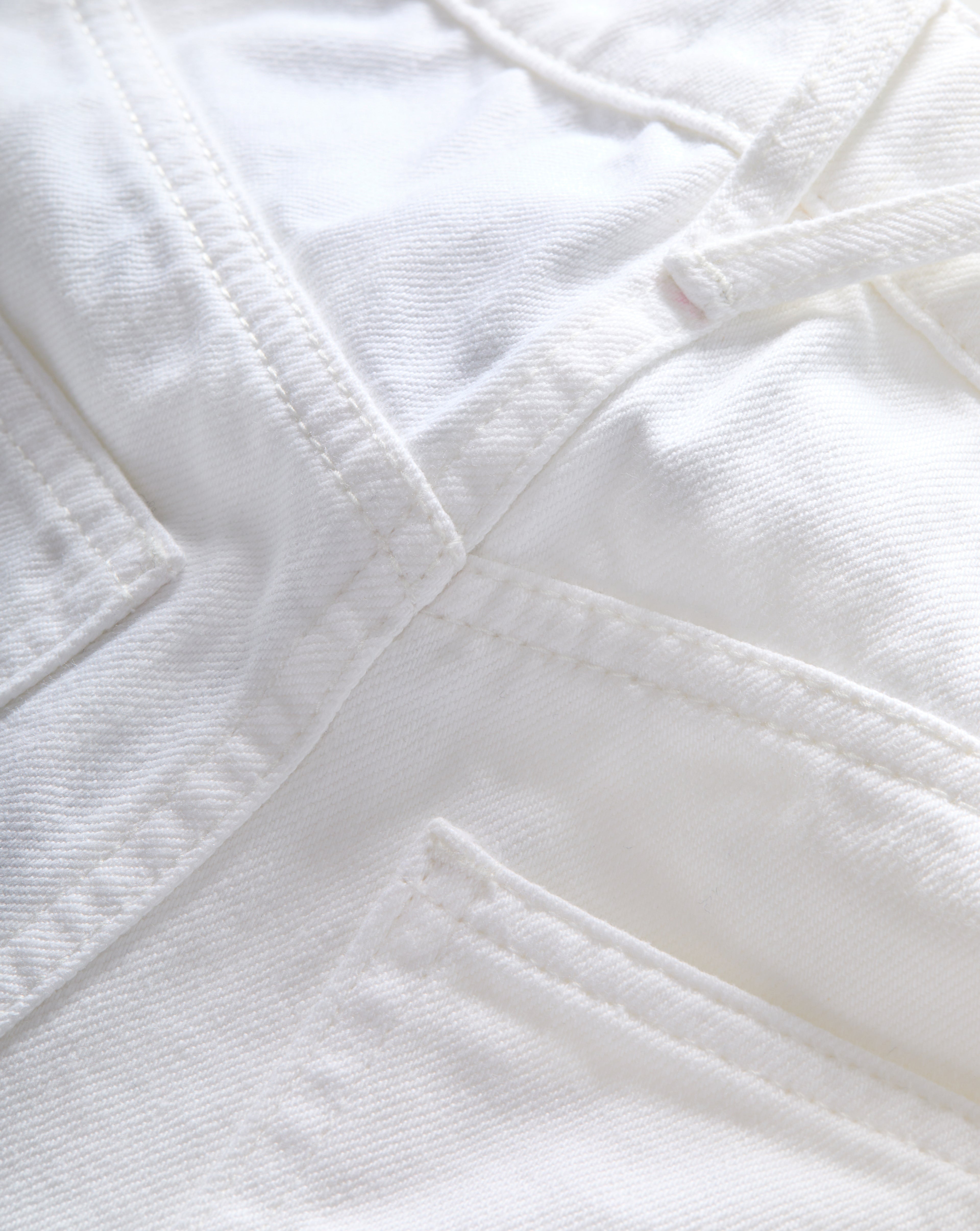 Veronica Beard Timmi Denim Short with Patch Pockets - White