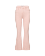 Veronica Beard Carson Kick-Flare Jean - Stoned Pink Shell