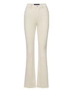 Veronica Beard Cameron Raw Hem Bootcut Jean - Ecru