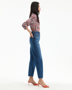 Veronica Beard Daniela Straight-Leg Jean - Bright Blue