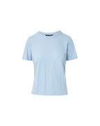Veronica Beard Carla Cotton Crewneck T-Shirt - Bluebell