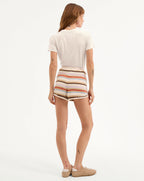 Veronica Beard Carla Cotton Crewneck T-Shirt - Ecru