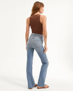 Veronica Beard Jordyn Cropped Tank Top - Light Chicory