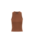 Veronica Beard Jordyn Cropped Tank Top Light Chicory