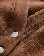 Veronica Beard Dekalb Ribbed Henley T-Shirt - Light Chicory