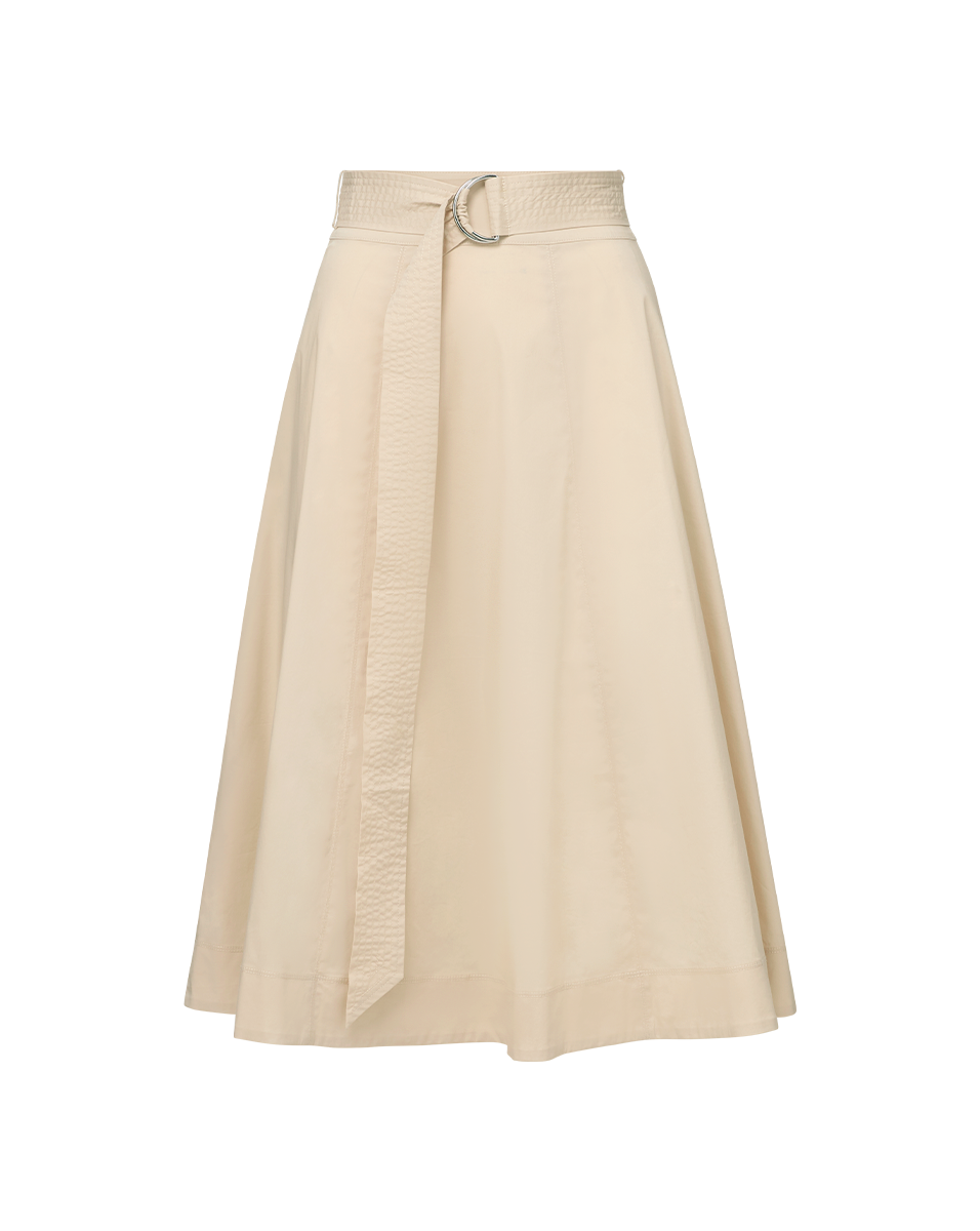 Veronica Beard Facia A-Line Midi Skirt Limestone