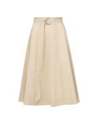 Veronica Beard Facia A-Line Midi Skirt Limestone