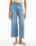 Veronica Beard Taylor Scalloped Wide-Leg Jean - Nova