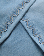 Veronica Beard Taylor Scalloped Wide-Leg Jean - Nova
