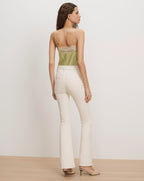 Veronica Beard Beverly Skinny-Flare Jean - Ecru