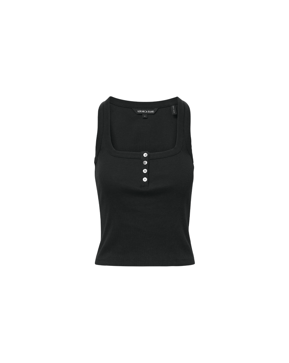 Veronica Beard Abbott Tank Top - Black