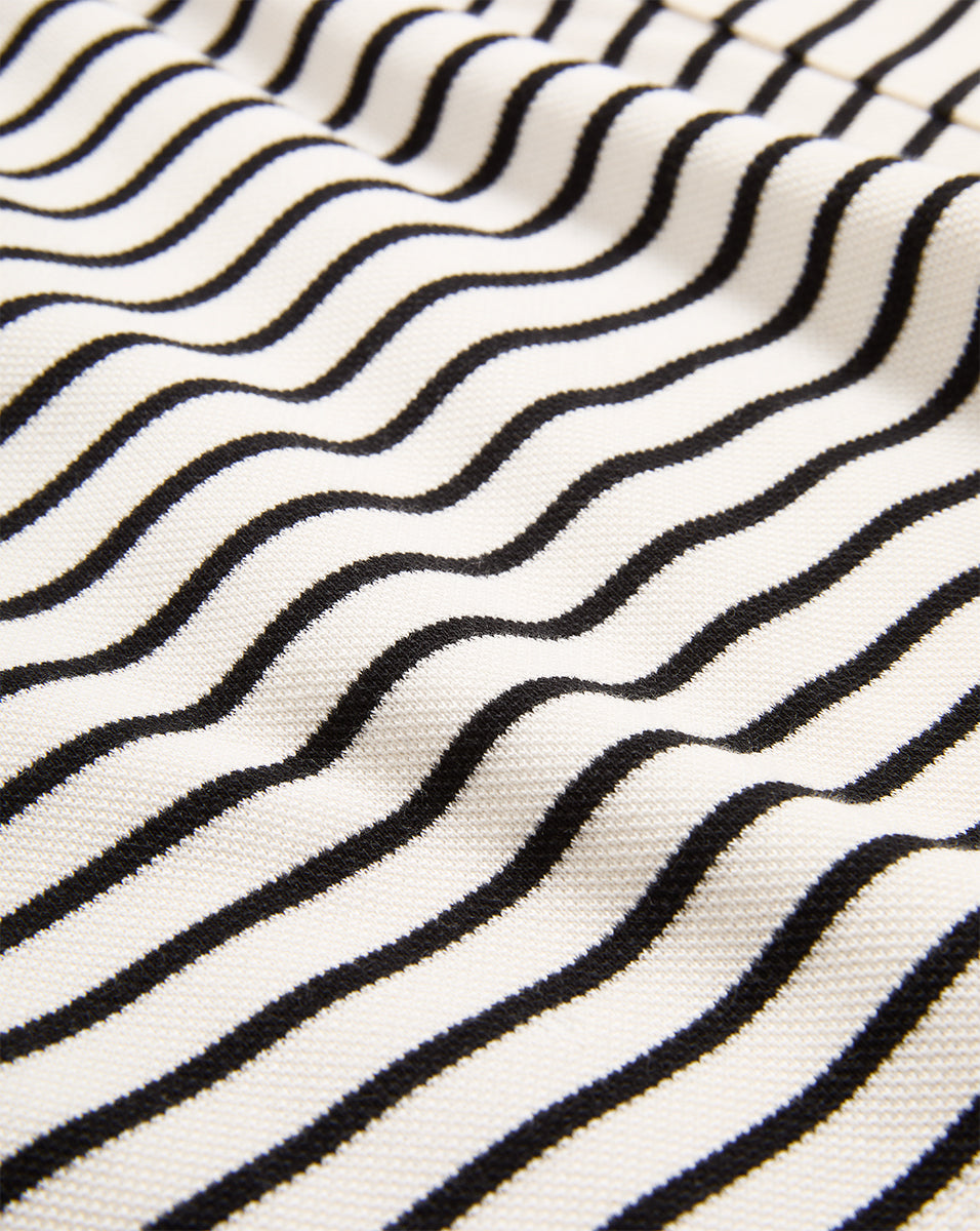Veronica Beard Brighton Striped Short - Dove White/Black