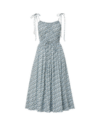 Veronica Beard Millie Floral Midi Dress - Lake Mist Multi