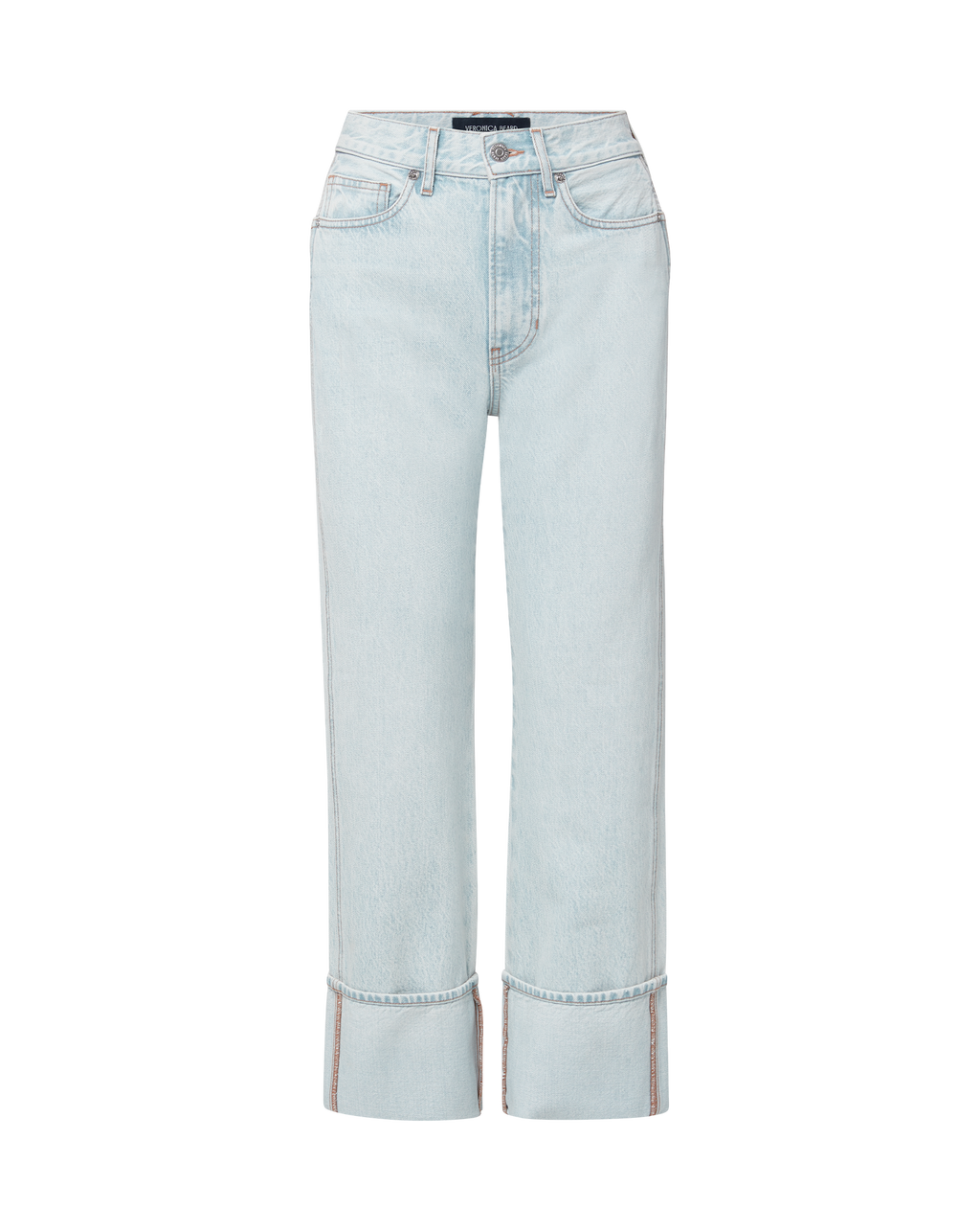 Veronica Beard Dylan Straight-Leg Jean - Pale Stone