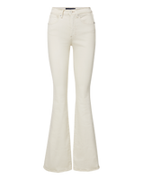 Veronica Beard Beverly Skinny-Flare Jean - Ecru