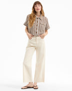 Veronica Beard Bouvier Knit Button-Down Shirt
