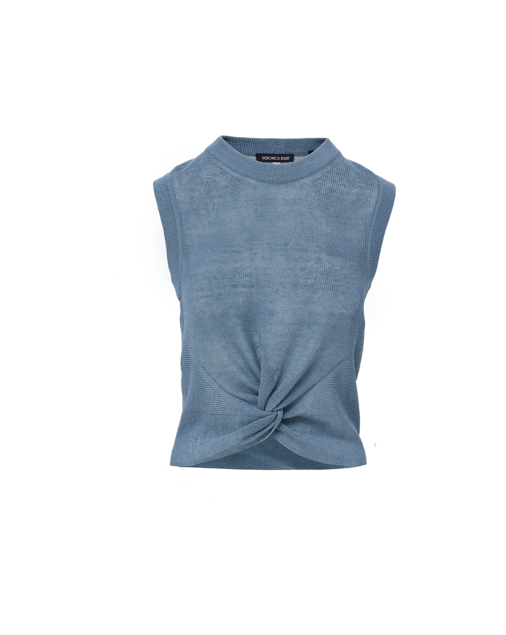 Veronica Beard Kellen Knit Tank Top - Lake Mist