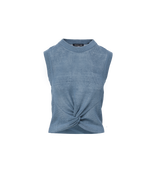 Veronica Beard Kellen Knit Tank Top - Lake Mist