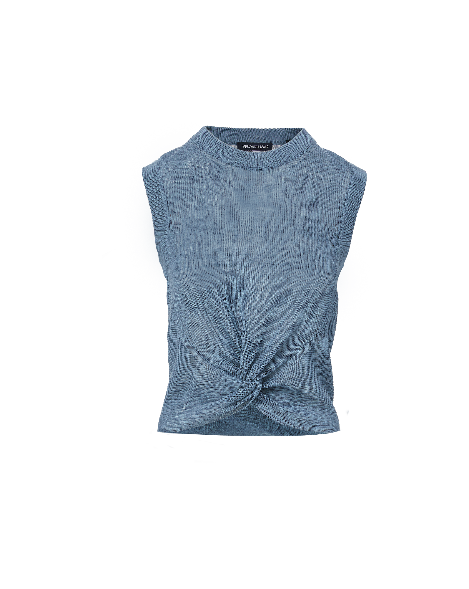 Veronica Beard Kellen Knit Tank Top - Lake Mist