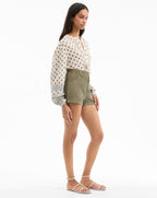 Veronica Beard Sally Corduroy Short - Stone Army