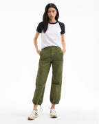 Veronica Beard Mandy Parachute Pant - Army