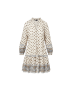 Veronica Beard Belissa Paisley Mini Dress - Dove White Multi