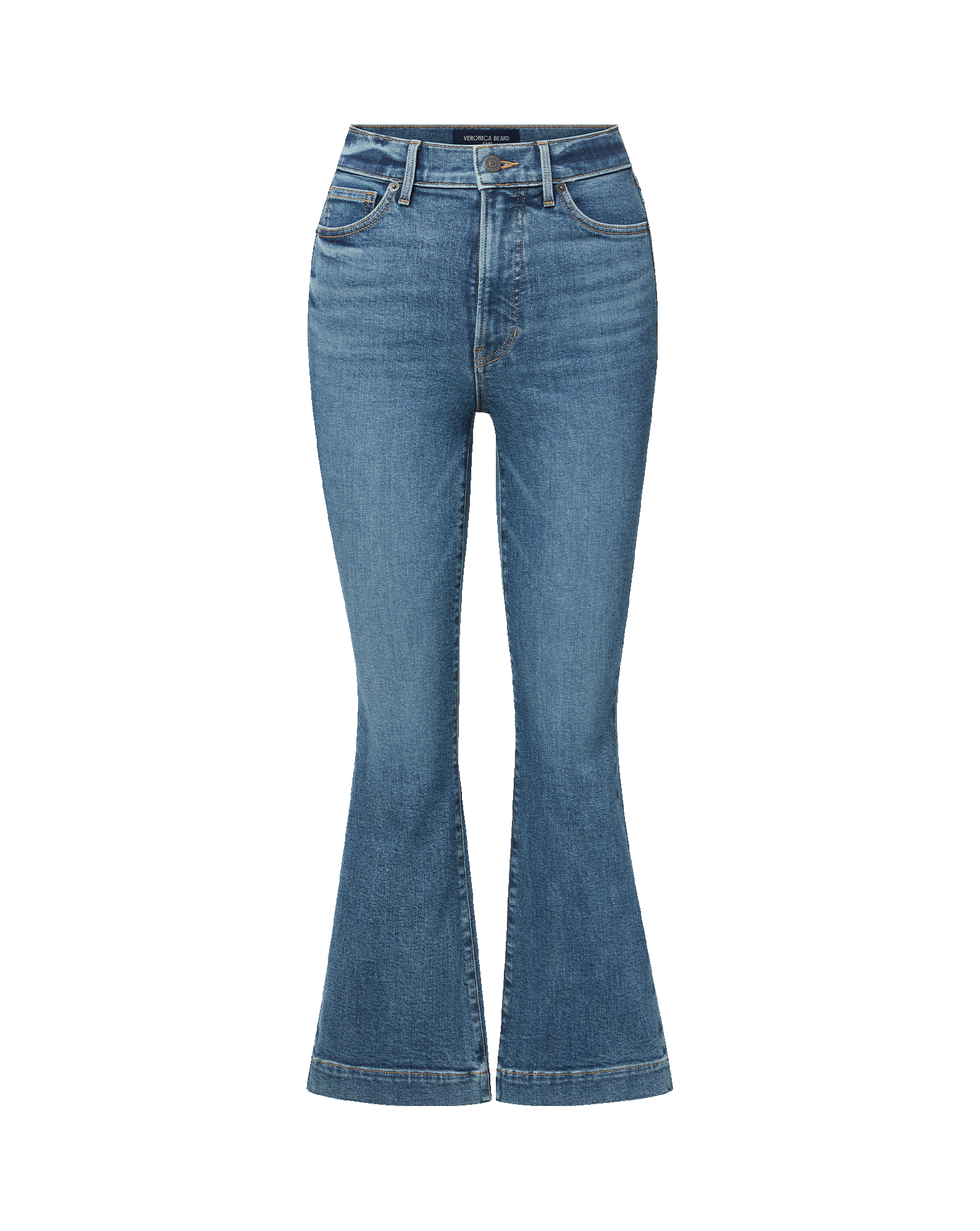 Veronica Beard Carson Kick-Flare Jean - Roadside Blue