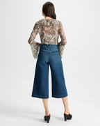 Veronica Beard Marlowe Denim Culotte - Bandit