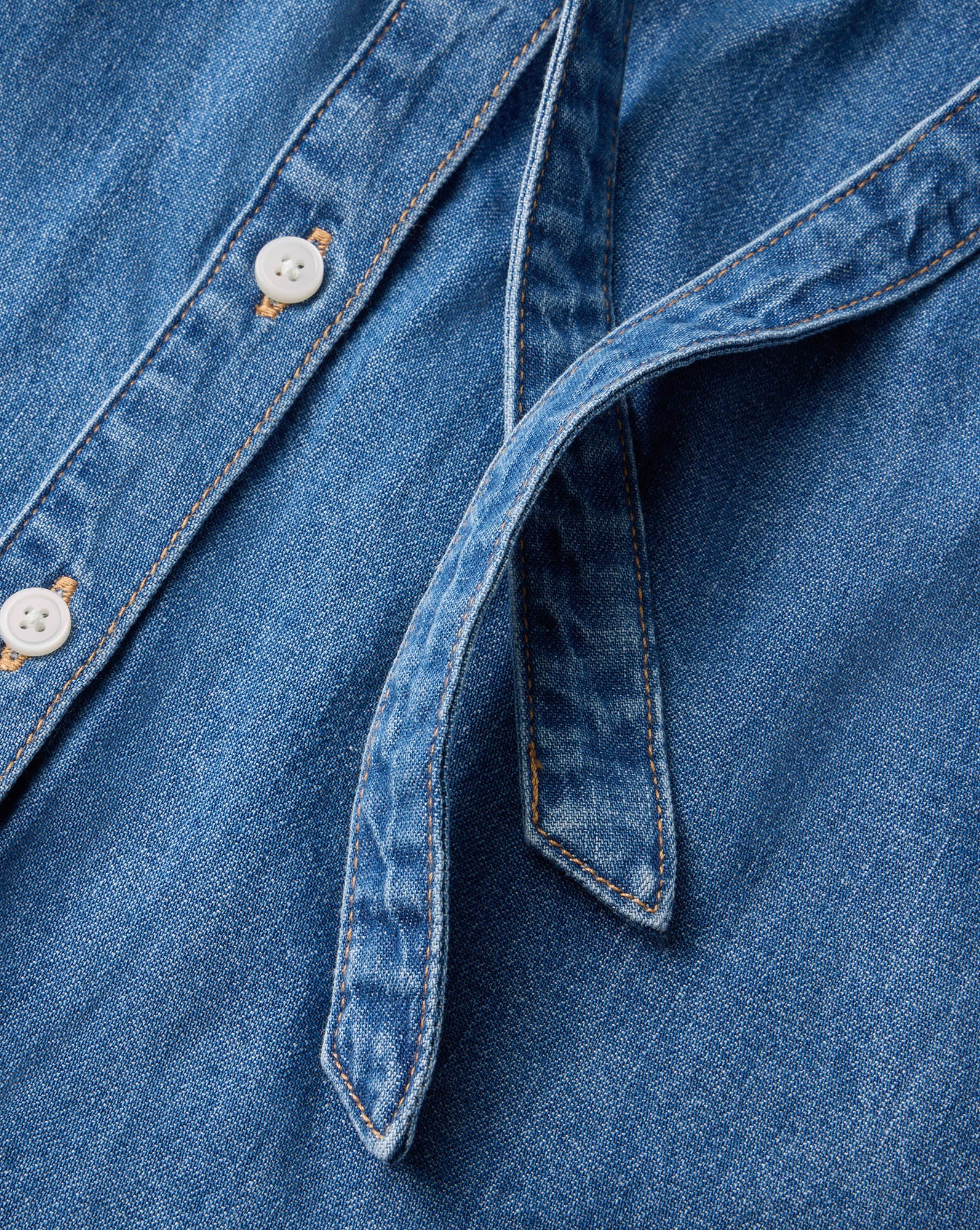 Veronica Beard Gabby Denim Button-Down Shirt - Serendipity