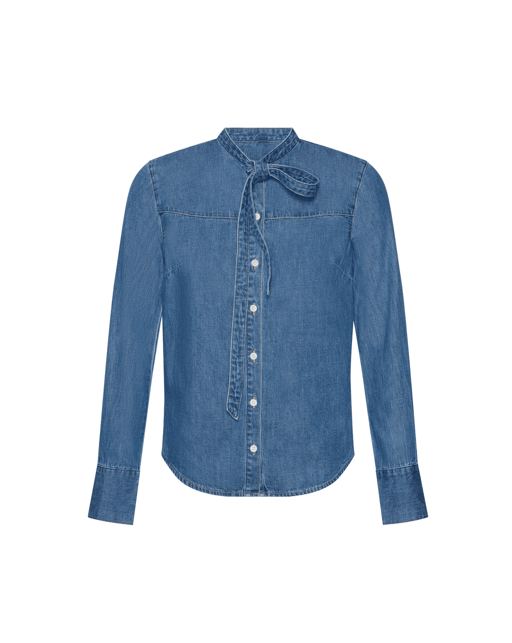 Veronica Beard Gabby Denim Button-Down Shirt - Serendipity