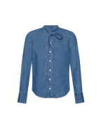 Veronica Beard Gabby Denim Button-Down Shirt - Serendipity