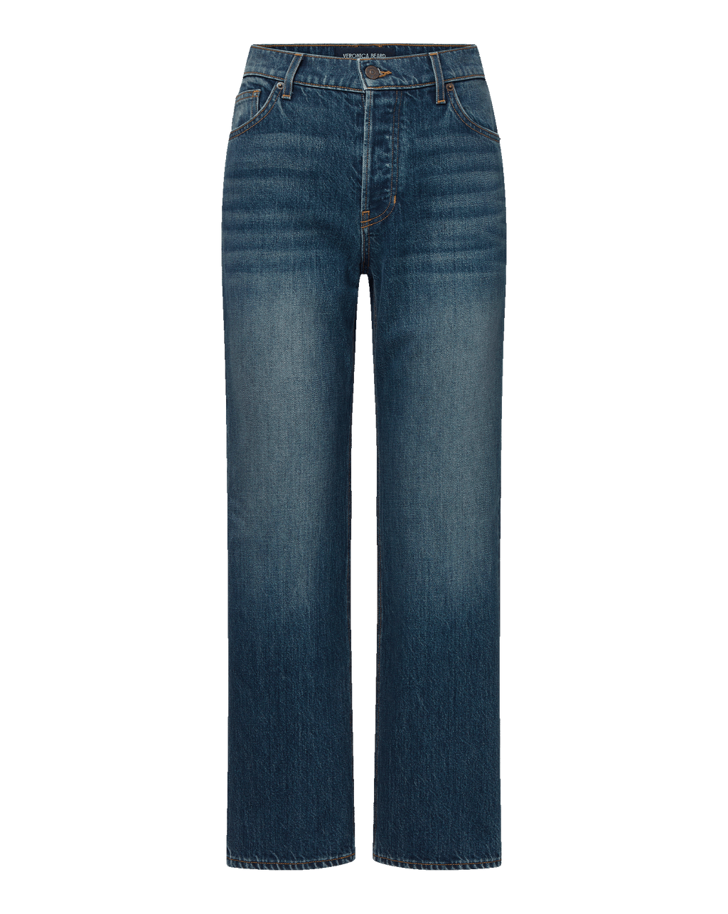 Veronica Beard Leah Straight-Leg Jean - Equinox Blue