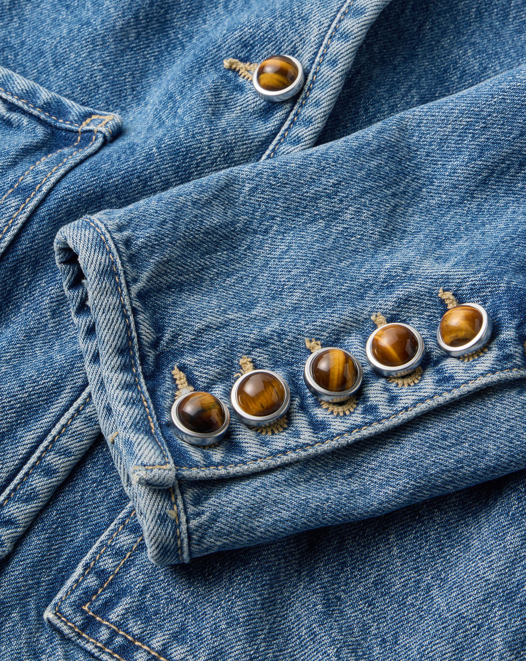 Veronica Beard Andrea Denim Jacket - French Kiss