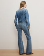 Veronica Beard Andrea Denim Jacket - French Kiss