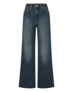 Veronica Beard Taylor Wide-Leg Jean - Rebel Moon