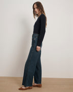 Veronica Beard Taylor Wide-Leg Jean - Rebel Moon