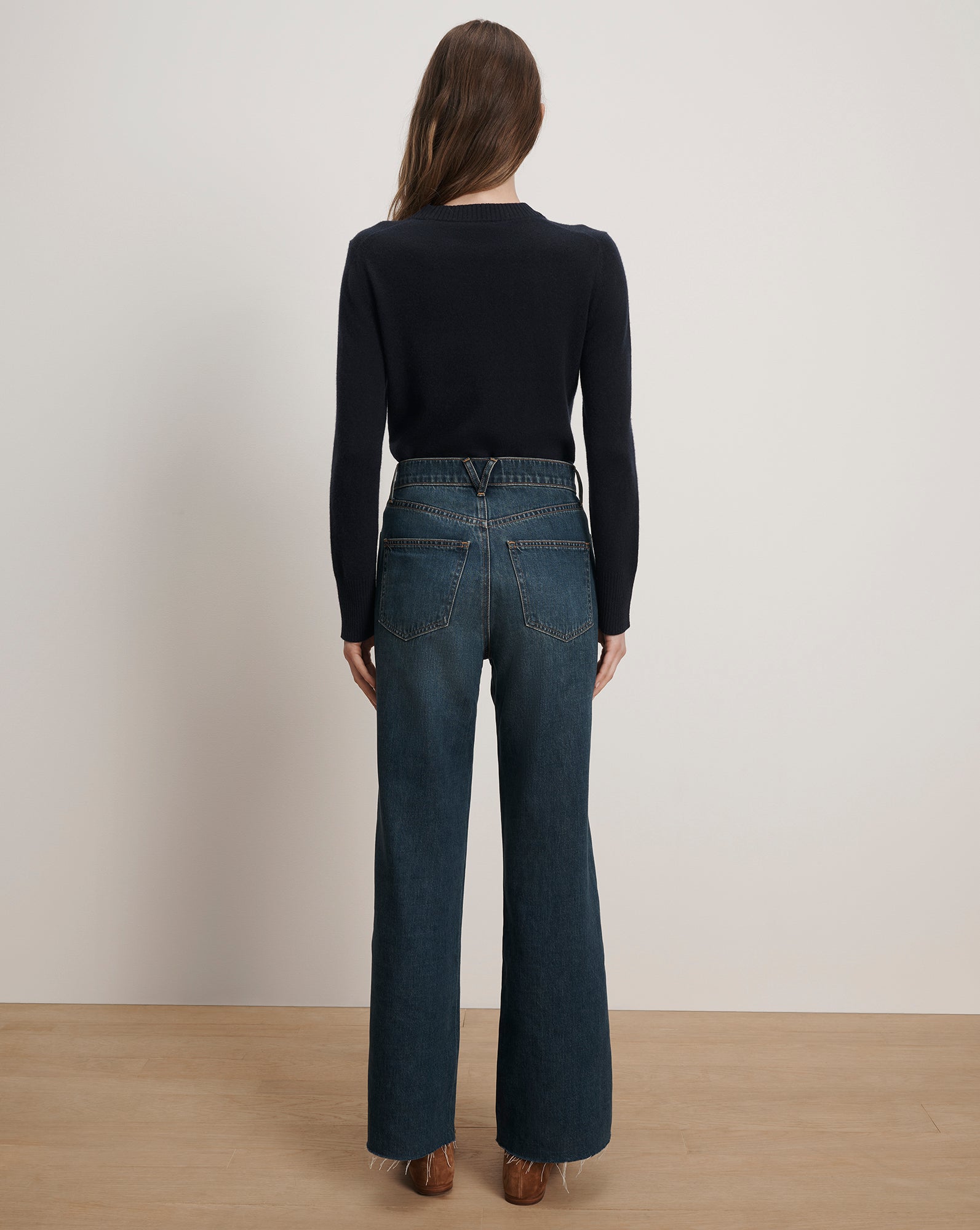 Veronica Beard Taylor Wide-Leg Jean - Rebel Moon