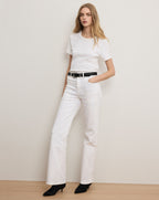 Veronica Beard Pruitt Ribbed T-Shirt - White
