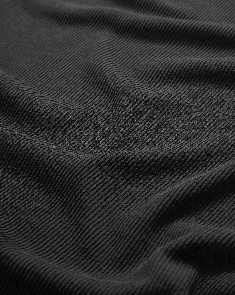 Veronica Beard Wyeth Ribbed Turtleneck Top - Black