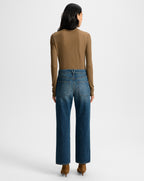 Veronica Beard Wyeth Ribbed Turtleneck Top - Lichen