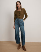 Veronica Beard Ryder Barrel Jean - Equinox Blue