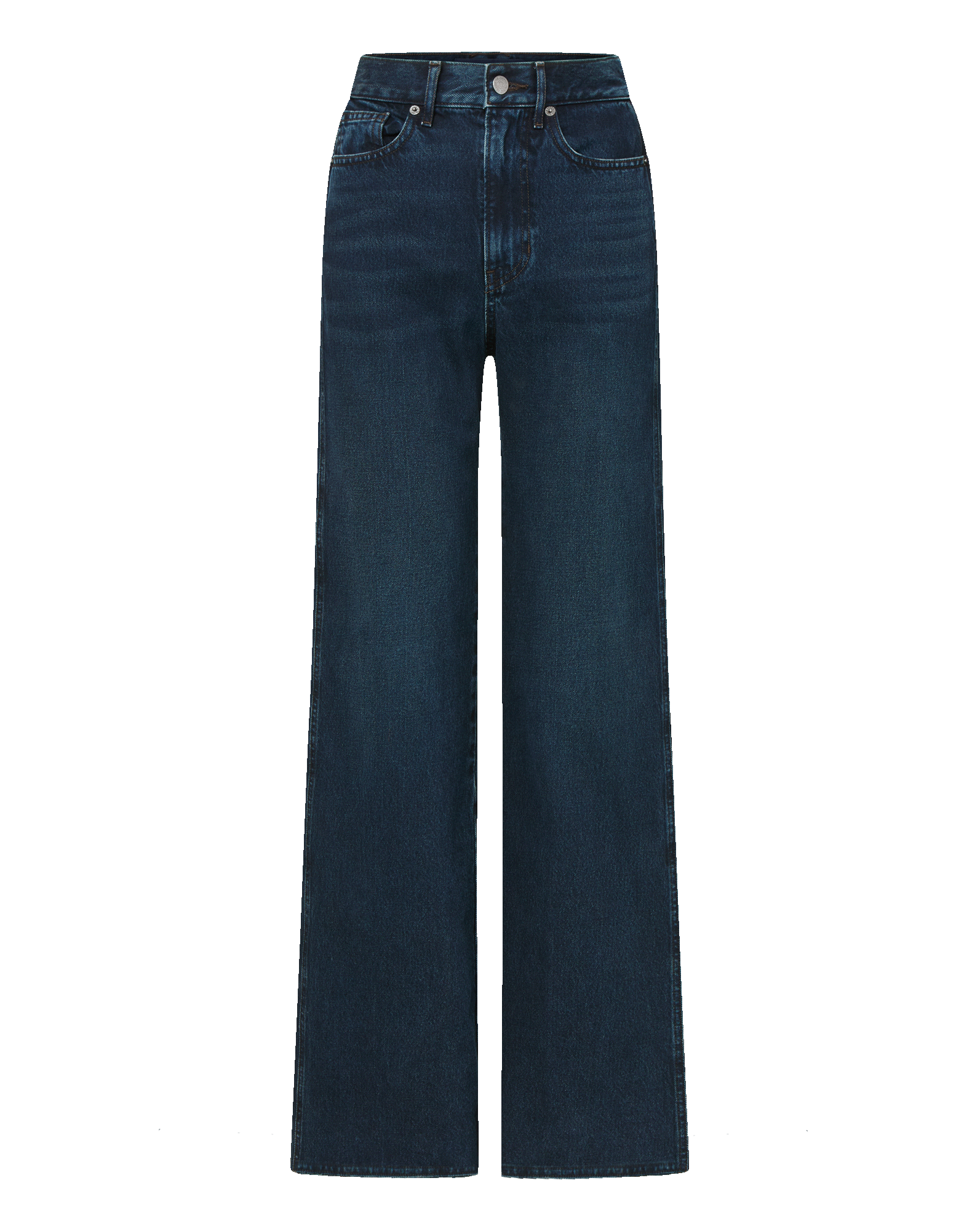Veronica Beard Taylor Wide-Leg Jean - Dark Midnight