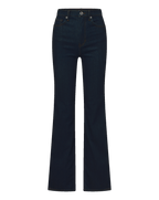 Veronica Beard Crosbie Slim Wide-Leg Jean - Indigo Rinse
